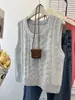Nueva colección de primavera y otoño: Chaleco de punto sin mangas para mujer con diseño de punto trenzado, perfecto como capa exterior, estilo corto y con un patrón calado.