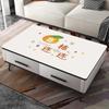 Mantel de Mesa de Cuero Impermeable, Resistente al Aceite, Anti-Escaldaduras, Mantel de Mesa Lavable, Rectangular Lujo Accesible Escandinavo Sencillo Mantel de Mesa de Centro Ins