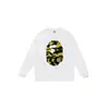 Bape Ape Head marca de moda unisex cuello redondo manga larga algodón estampado holgado chaqueta sudadera de otoño e invierno para hombre