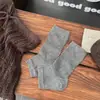 Calcetines para mujer para primavera y otoño, calcetines tobilleros de color liso nuevos, calcetines de algodón de estilo japonés de moda ins de media caña, calcetines de malla para mujer con estampado fino