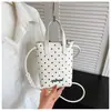 Bolso de mano de lunares nuevo, bolso para teléfono estampado, bolso de nicho estilo coreano, bolso de hombro de moda para el día a día, bolso cruzado para niñas