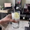 Juego de 16 piezas traje de pajita de vidrio reutilizable pajita para beber de vidrio transparente pajita para bebidas de té con leche café