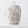 Vaso de Cerâmica Estilo Wabi-Sabi Shumen para Flores Secas Luxo Acessível Decoração de Sala de Estar de Alto Padrão Ornamentos para Arranjo de Flores Hidropônicas