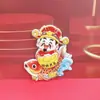 Adesivos de geladeira tridimensionais do deus da riqueza, desenhos animados criativos chineses, cinco fadas da sorte, adesivos magnéticos, moda nacional, souvenirs culturais e criativos