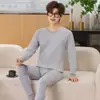 Conjunto de roupa íntima infantil Meninos Crianças médias e grandes roupas de outono terno de calça comprida adolescentes suéter de algodão suéter suéter terno de calça