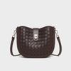 Bolsas 2026 Nuevas Bolsas para Mujer Primavera y Verano Bolso de Hombro de Cuero Genuino Bolso Cruzado Moda de Gama Alta Bolso Tejido para Commuter