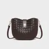 Bolsas 2026 Novas Bolsas Femininas Primavera e Verão Couro Genuíno Bolsa de Ombro Bolsa Transversal Alta Qualidade Moda Executiva Bolsa Trançada