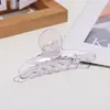Pinza Marrón para el Cabello de Ácido Acético Exquisita Pinza para el Cabello Pinza de Tiburón para la Parte Posterior de la Cabeza de Mujer Accesorios Grandes para el Cabello Pinza para el Cabello No Daña el Cabello