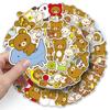 50% Pegatinas de Oso Relajado Rilakkuma Oso Relajado Dibujos Animados Animal Lindo Impermeables Decorativas Pegatinas para Caja de Almacenamiento