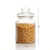 Frasco de Almacenamiento de Vidrio, Frasco de Vidrio, Tarro de Té, Frasco de Almacenamiento de Condimentos y Granos para Alimentos de Cocina, Tarro de Miel, Sellado y Conservador de la Frescura