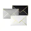 Envelope de Borda Dourada Transfronteiriço Em Estoque Capa para Envelope de Convite em Papel Perolado Fabricação de Capa para Cartão de Membro Sacola Envelope Impressão Personalizada