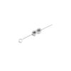 Cuentas Infinitas de Agujero Pequeño Colgante Espejo Dorado Real Chapado en Horno de Acero Inoxidable Carácter 8 Horizontal Doble Agujero Accesorios para Joyería DIY