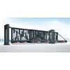 Porta suspensa elétrica em liga de alumínio, portão de fábrica, porta suspensa inteligente segmentada, portão industrial retrátil dobrável, porta de correr