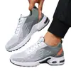 Zapatos personalizados para hombre para otoño, fabricante de zapatos de punto volador de alta elasticidad, zapatillas deportivas para hombre con amortiguación de aire y suela blanda, ventas transfronterizas al por mayor