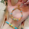 Pulsera de Esmalte de Cera de Abeja Celadón Turquesa, Sensación de Lujo Ligero y Gama Alta, Joyería de Cuentas Nueva Estilo Chino de Nicho para Mujer al por Mayor