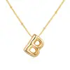 Amazon Xiyin colgante regordete moda europea y americana cadena de clavícula simple globo de cumpleaños collar de letra brillante