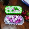 Honeycomb bandeja de gelo de silicone com tampa Ice Box congelador rápido cubo de gelo molde coquetel criativo suplemento alimentar cubo de gelo congelado hóquei no gelo