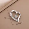 Moderna Cadena con Colgante de Corazón de Melocotón con Pedrería Estilo Coreano Colgante de Corazón Fabricante Creativo Mayorista