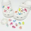 Novos charms de estrela-do-mar e água-viva transparentes para tamancos, fivelas de decoração para sapatos, charms de corrente de contas DIY removíveis