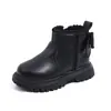 Botas de Cuero de Otoño para Niños, Botas Individuales Nuevas de Invierno, Botas para Niñas, Botas de Moda Estilo Británico, Botines Versátiles para Niños