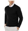 Spot Export 2025 Nueva Ropa de Punto de Cuello Redondo Casual de Color Puro Ropa de Punto para Hombre Ropa de Punto para Hombre Talla Grande