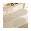 Estilo Ruili alfombrilla de suelo de barro de diatomeas ovalada para cocina alfombrilla larga absorbente de aceite para el hogar fácil de manejar absorbente de agua secado rápido antideslizante