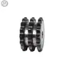 Acero 45 Piñón Estándar de Tres Filas Accesorios de Transmisión Industrial Juego Completo con Una Cadena de Tres Filas 1 Pulgada 16A-3 Número de Dientes 12