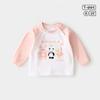 Primavera e Outono T-Shirt de Manga Comprida Infantil Algodão Top Bebê Roupa de Bebê Camisa Base Roupas de Bebê Roupas Infantis Roupas