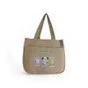 Bolsa de Lona Portátil con un Diseño Elegante, Bolso de Hombro Sencillo para Salidas, Bolso de Mano Compacto, Engrosado para el Viaje Diario, Bolsa para el Almuerzo para el Trabajo