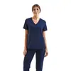 Traje de quirófano de verano transpirable que absorbe la humedad para mujer, conjunto de manga corta de alta elasticidad, para doctores dentales, quirófanos y estética médica