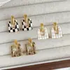 Joyería Transfronteriza Nicho Colgante de Alta Gama Pendientes Accesorios Pendientes de Lujo Ligero Piedra de Perro Estilo Coreano Pendientes Elegantes Mujer