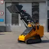 Carregadeira de esteira de fábrica, Nivelamento de terras agrícolas, Manuseio e limpeza de armazéns, Carregamento e descarregamento de caminhões customizados para exportação