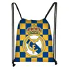 Bolsa com Cordão para Futebol da Copa do Mundo Transfronteiriça de 2026 com Estampa do Logo da Equipe, Mochila com Cordão de Poliéster, Bolsa de Armazenamento de Grande Capacidade
