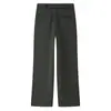 Nueva colección de otoño de ropa para mujer estilo europeo y americano: pantalones largos de moda, casuales, holgados, versátiles, de tiro alto, con una pinza delantera