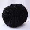 Bola de lana de terciopelo dorado, chenilla, hecha a mano, bufanda tejida, hilo grueso, material de oso violento, bolsa, zapatillas de ganchillo