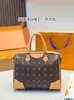 2026 Bolsa de aeroporto original da marca L transfronteiriça, bolsa de ombro feminina em couro genuíno, bolsa de compras de grande capacidade, bolsa de mão