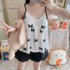 Pijama nuevo de tirantes para dama con almohadilla en el pecho verano talla grande sexy fabricantes de pijamas para niñas mayoreo una generación de cabello