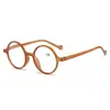 Novos óculos de prescrição fotocromáticos anti-luz azul vintage para homens e mulheres, óculos de leitura redondos anti-luz azul, atacado do fabricante
