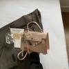 Bolso Vintage con Patrón de Avestruz Bolso Kelly para Mujer 2026 Nuevo Moda Transfronteriza Bolso de Hombro Versátil Bolso Cruzado de Nicho