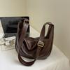 Bolso Casual de Gran Capacidad Tipo Dumpling para Mujer 2025 Nueva Moda Versátil Bolso de Hombro Casual Bolso Cruzado para Estudiante y Commuter