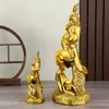Artesanato em latão Zhongkui, decorações para casa, artesanato em metal, estátua de Buda de cobre, decoração geral para casa