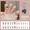 Xiangfeng Perla Nuevo Gama Alta Francés Portátil Lazo Uña Dedo Blanqueamiento Parche Manicura Portátil Uña 24 Piezas