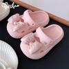 Sandálias Baotou para crianças Sapatos de princesa Moda de verão Outwear Estilo de fada Rosa Bow Girls 'Baby Hole Shoes