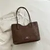Bolso de hombro tipo tote vintage con estampado floral transfronterizo, gran capacidad, bolso de mano casual, simple y versátil para el trabajo
