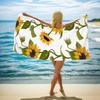 Toalla de playa de rizo estampado a doble cara para comercio exterior, microfibra transfronteriza para adultos, toalla de baño para natación, venta al por mayor, secado rápido, terciopelo a doble cara