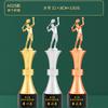 Competencia de Equipo Creativo Bádminton Femenino Madera Nuevo Trofeo de Cristal Oro, Plata, Bronce En Stock Medalla Grabado Producción