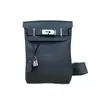 26 Modelos Nuevos de Bolso de Pecho de Piel de Vaca de Primera Capa Togo con Cerradura Cuadrada, Riñonera Unisex de Piel Genuina, Bolso Cruzado para Hombro, Mochila de Moda
