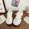 Zapatillas deportivas de estilo caricatura, modernas y adorables, del Ejército Alemán para mujer, nueva colección de otoño 2026, zapatos casuales slip-on, versátiles para estudiantes, con suela suave y diseño blanco clásico