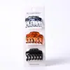 Pinza para el Cabello de Forma Convexa Mediana de 4 cm, Elegante Clip Transparente con Estampado de Leopardo para Mujer, Versátil Pinza para el Cabello Lateral de Media Recogida, Accesorios para el Cabello Transfronterizos