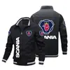 Chaqueta Nueva de Primavera y Otoño para Hombre Chaqueta con Logotipo de Motocicleta Chaqueta Deportiva con Logotipo de Coche Top Camisa con Cremallera Estampada
